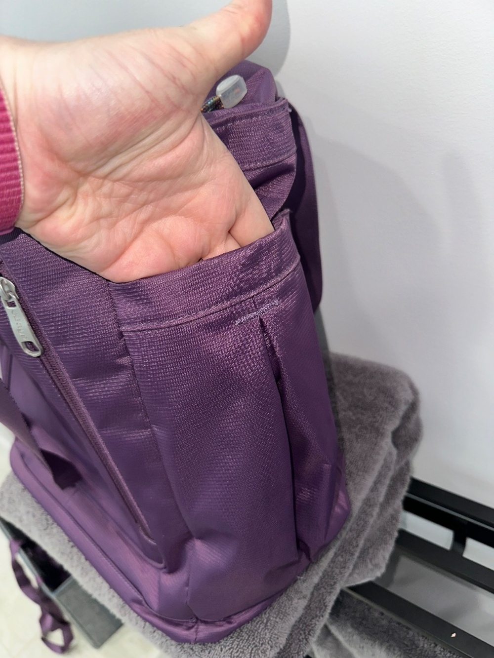 EUC eBags Computer Bag/Shoulder Tote in Eggplant Purple - Picture 9 of 12